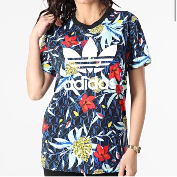 🌺ADIDAS HER STUDIO London Tee Floral Top - Picture 2 of 14